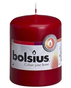 Bolsius, Bolsius Pillar Candle 80/60 Wine Red