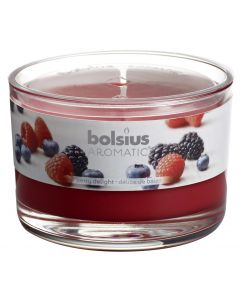 Bolsius, Bolsius Flat Glass 63/90 Berry Delight