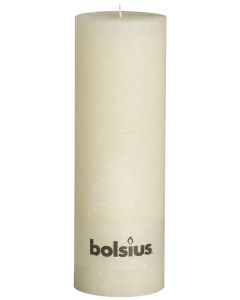 Bolsius, Bolsius Xxl Rustic Pillar Candle 300/100 Beige