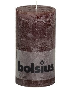 Bolsius, Bolsius Rustic Pillar Candle 130/68 Chocolate Brow