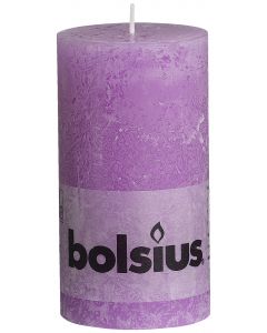 Bolsius, Bolsius Rustic Pillar Candle 130/68 Lilac